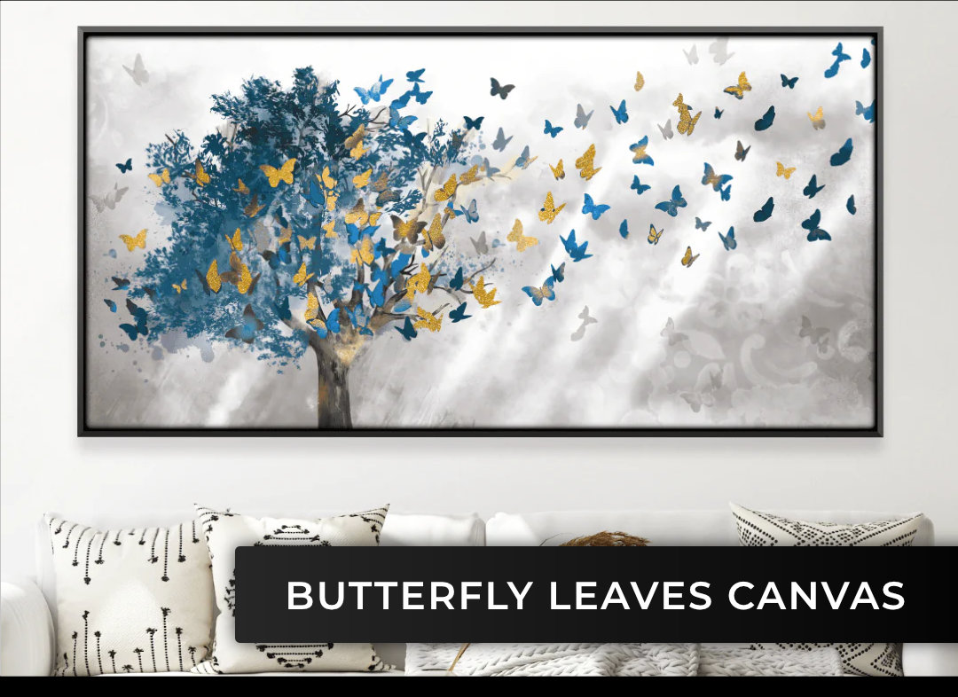 Butterfly Leaves Canvas