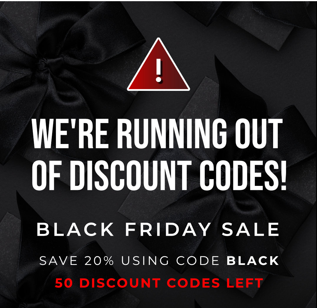 We are running out of discount codes!