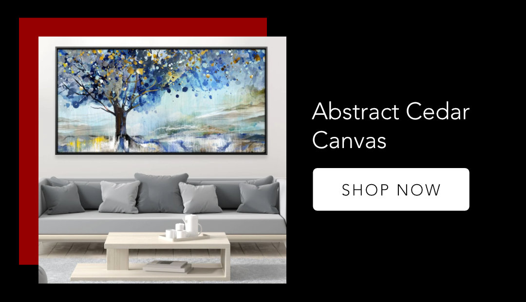 Abstract Cedar Canvas