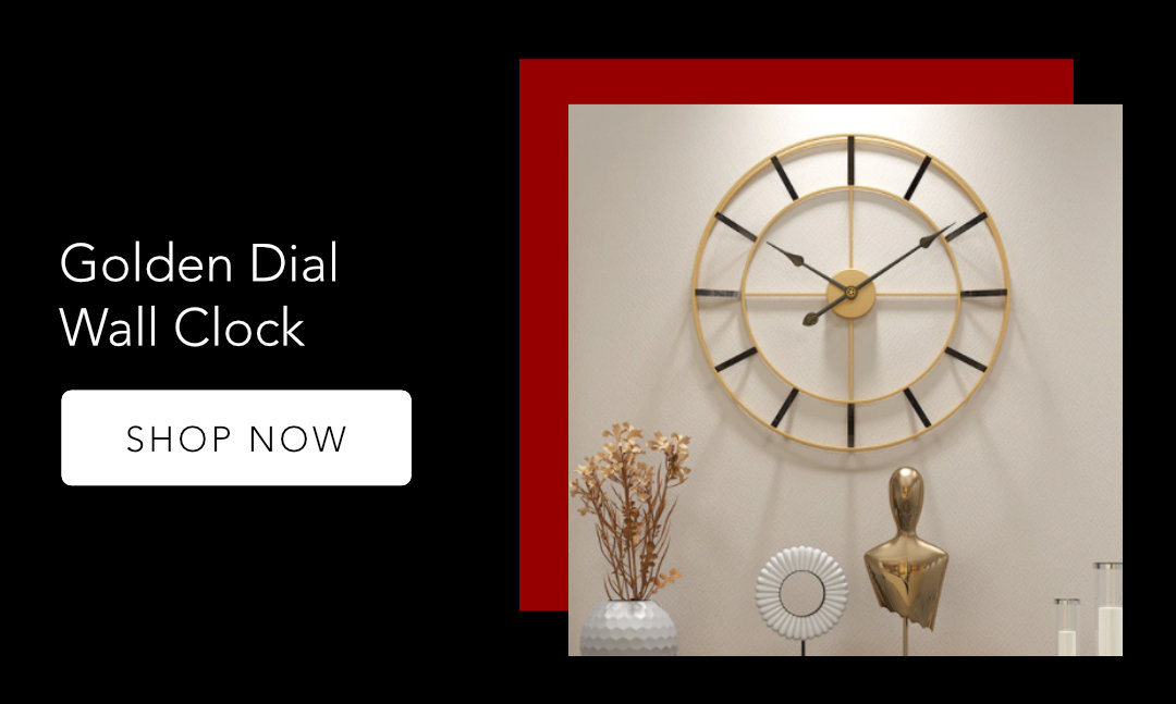 Golden Dial Wall Clock