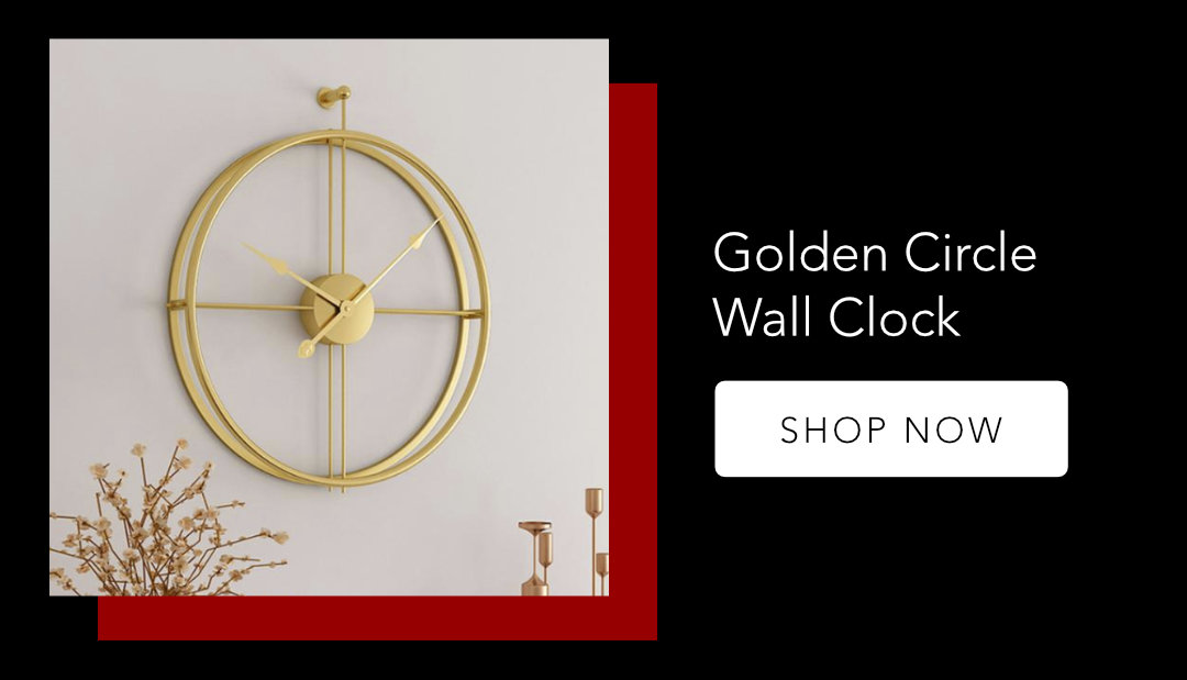 Golden Circle Wall Clock