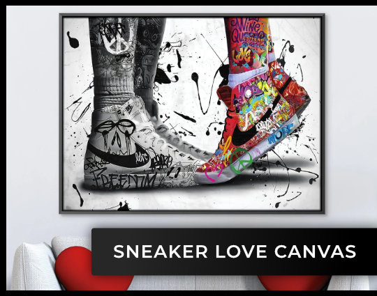 Graffiti Sneaker Love Canvas