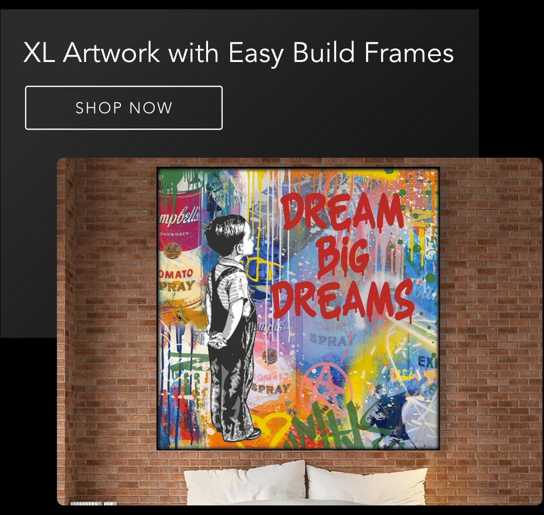 XL Artwork with Easy Build Frames