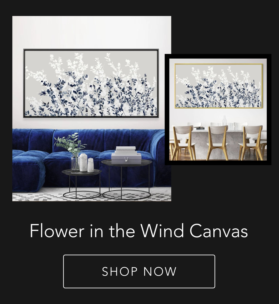 Flower in the Wind Canvas