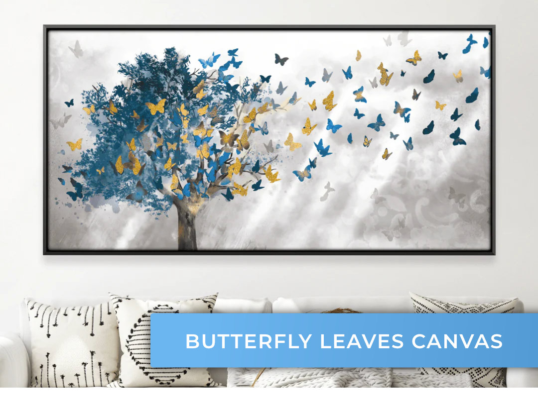 Butterfly Leaves Canvas