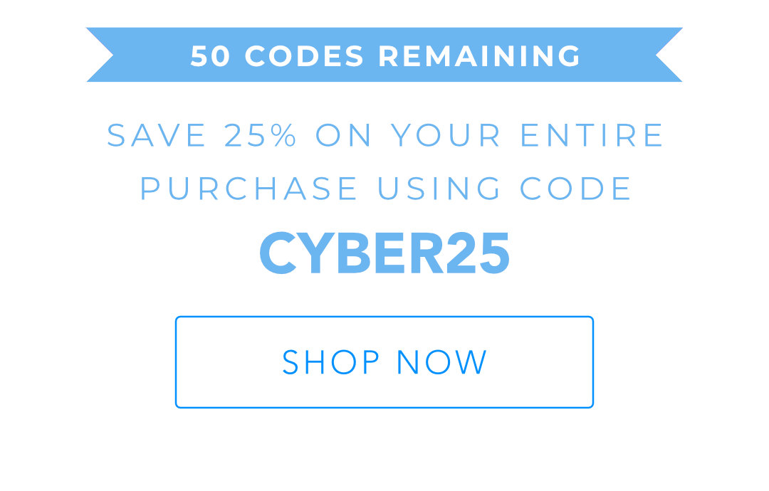 Save 25% using code CYBER25