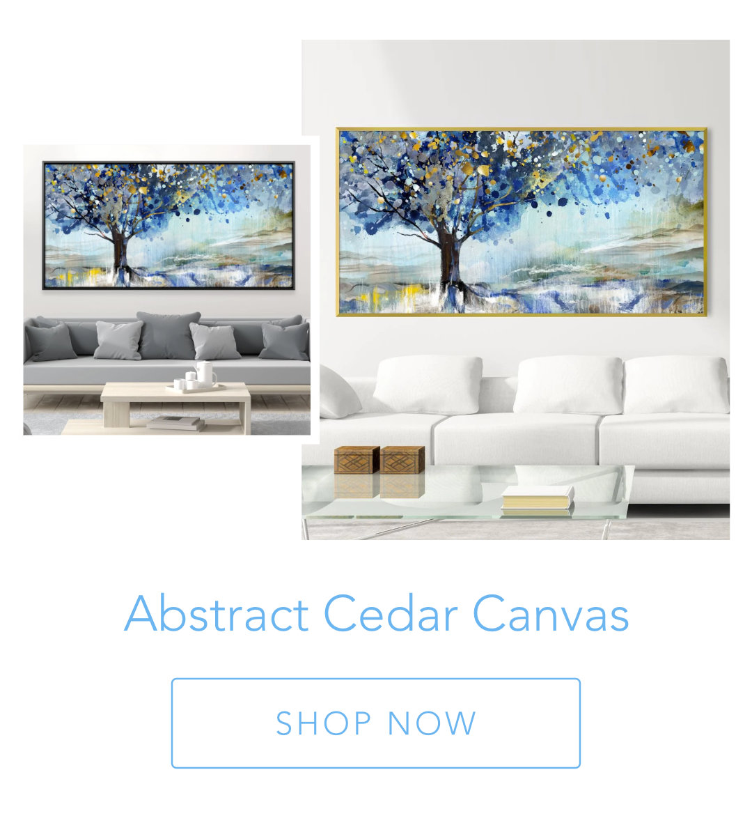 Abstract Cedar Canvas