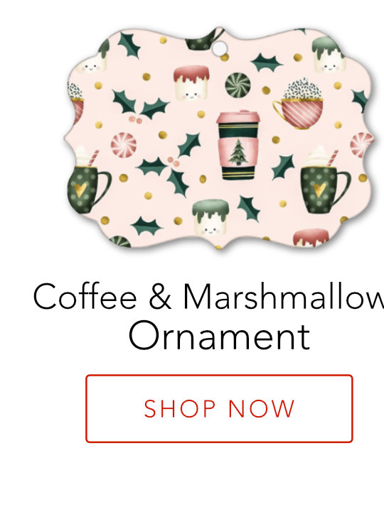 Coffee & Marshmallows Ornament