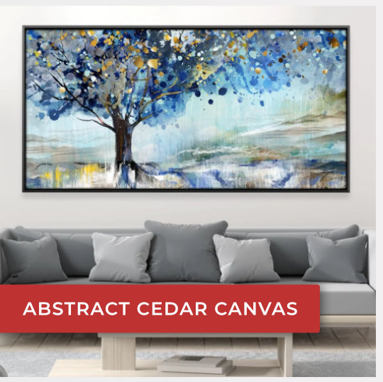 Abstract Cedar Canvas