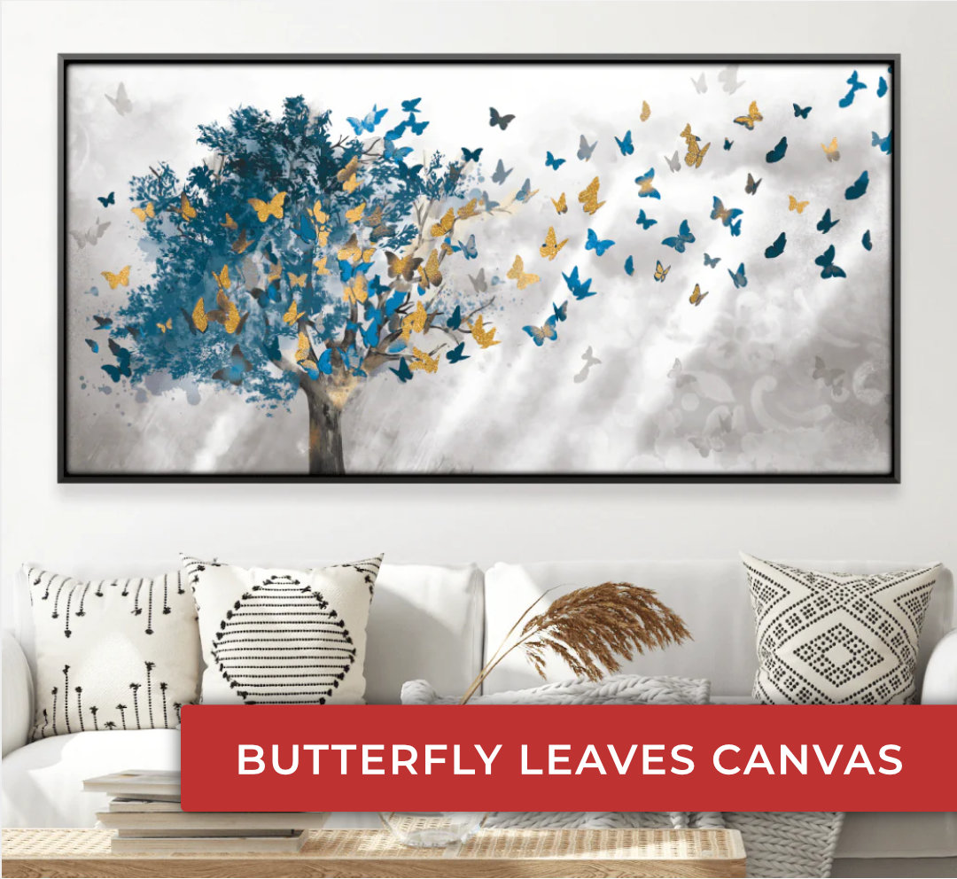 Butterfly Leaves Canvas