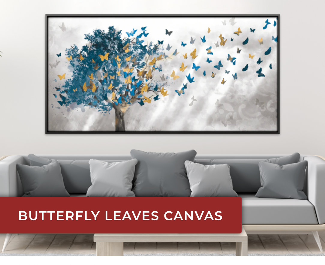 Butterfly Leaves Canvas