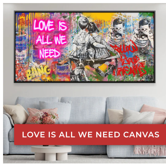 Love is All We Need Canvas