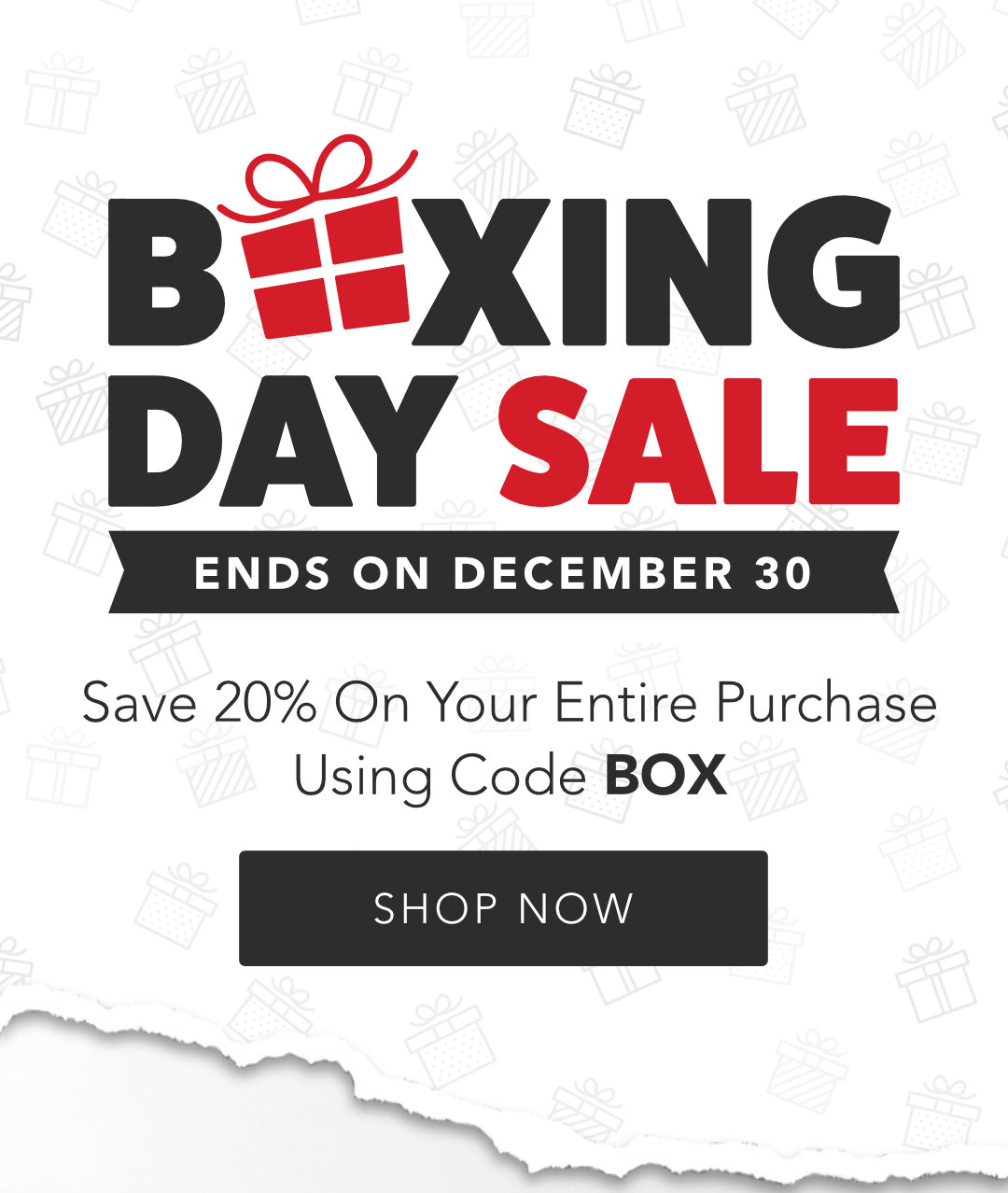 Boxing Day Sale Weekend Sale