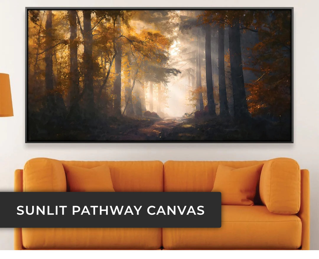 Sunlit Pathway Canvas