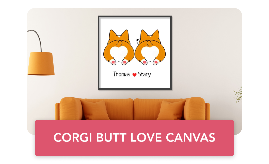 Corgi Butt Canvas