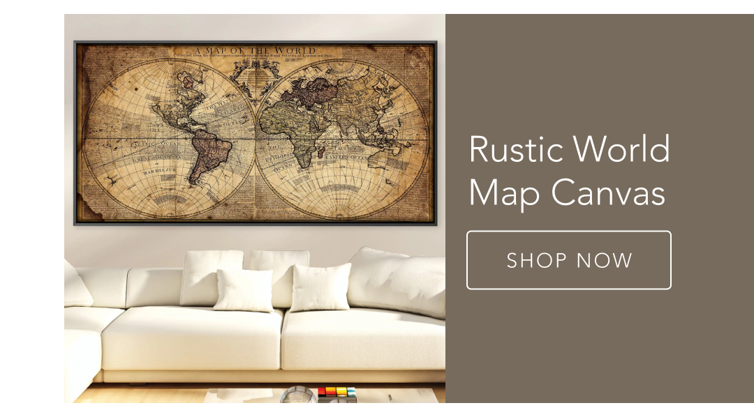 Rustic World Map