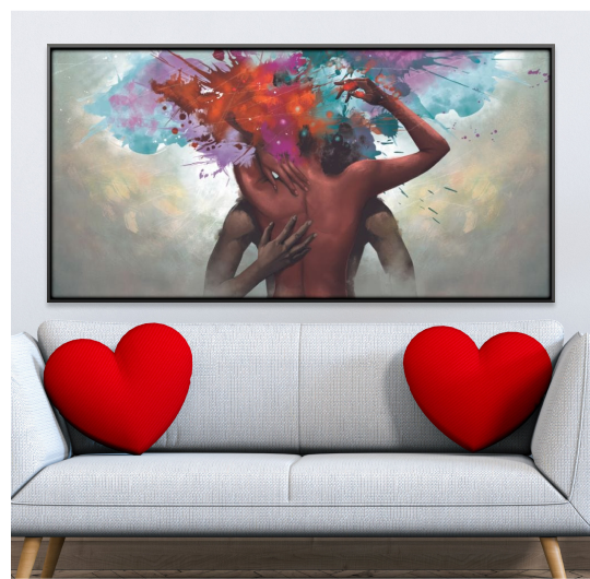 Sensual Embrace Canvas