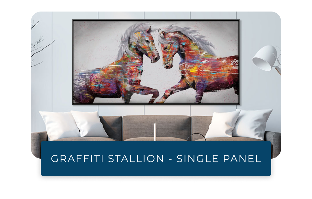 Graffiti Stallion - Single Panel