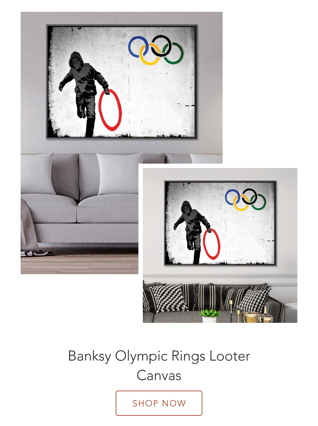 Banksy Olympic Rings Looter