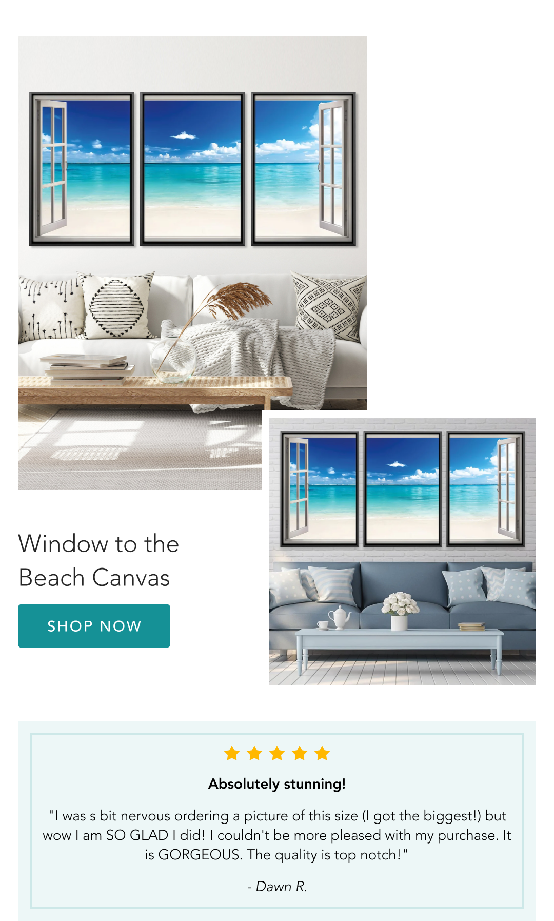 Window to the beach