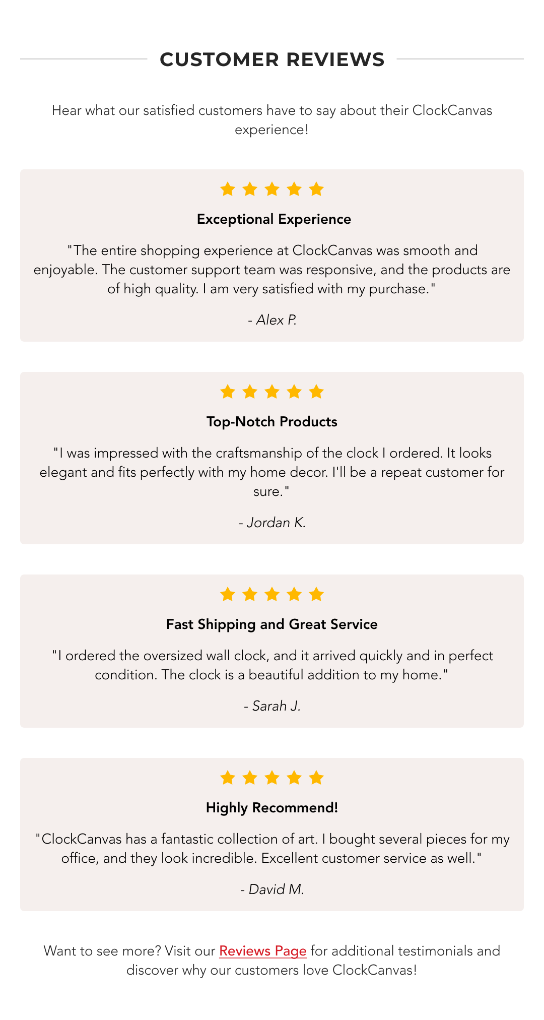 Customer Reviews