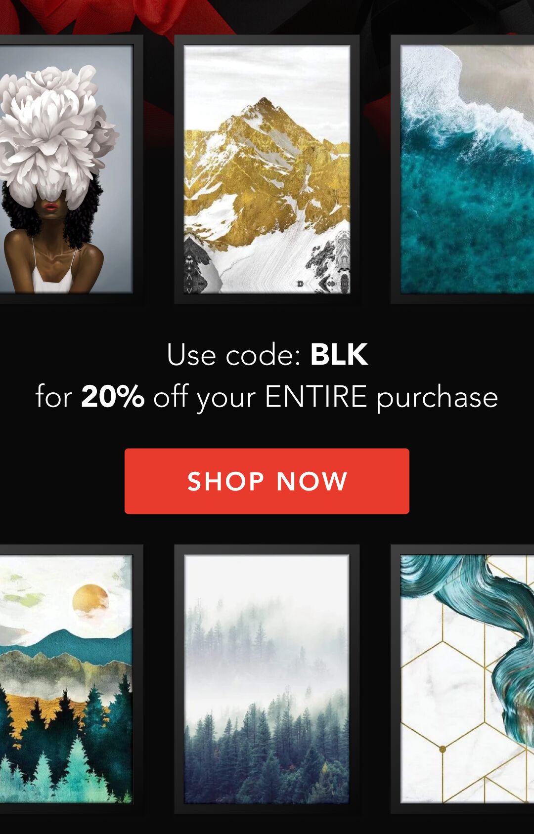 BLK for 20% off your ENTIRE purchase