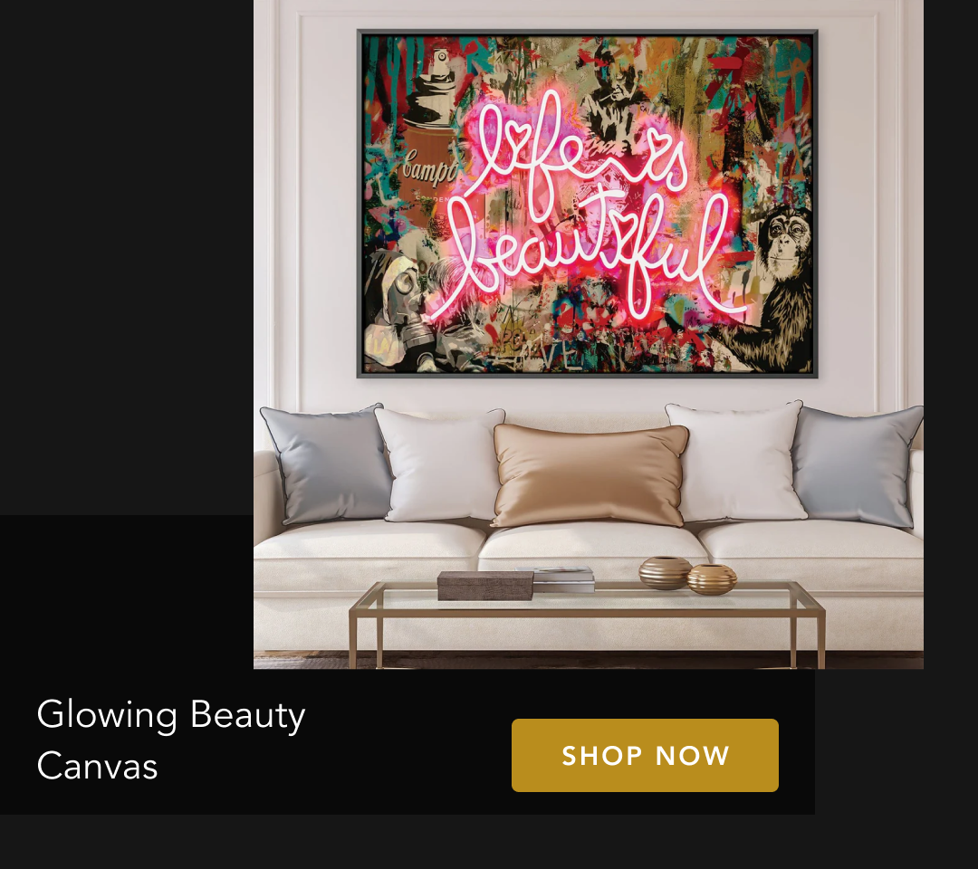 Glowing Beauty Canvas