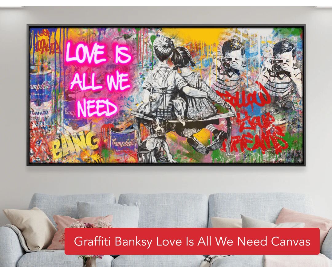 Banksy Graffiti love is all we need