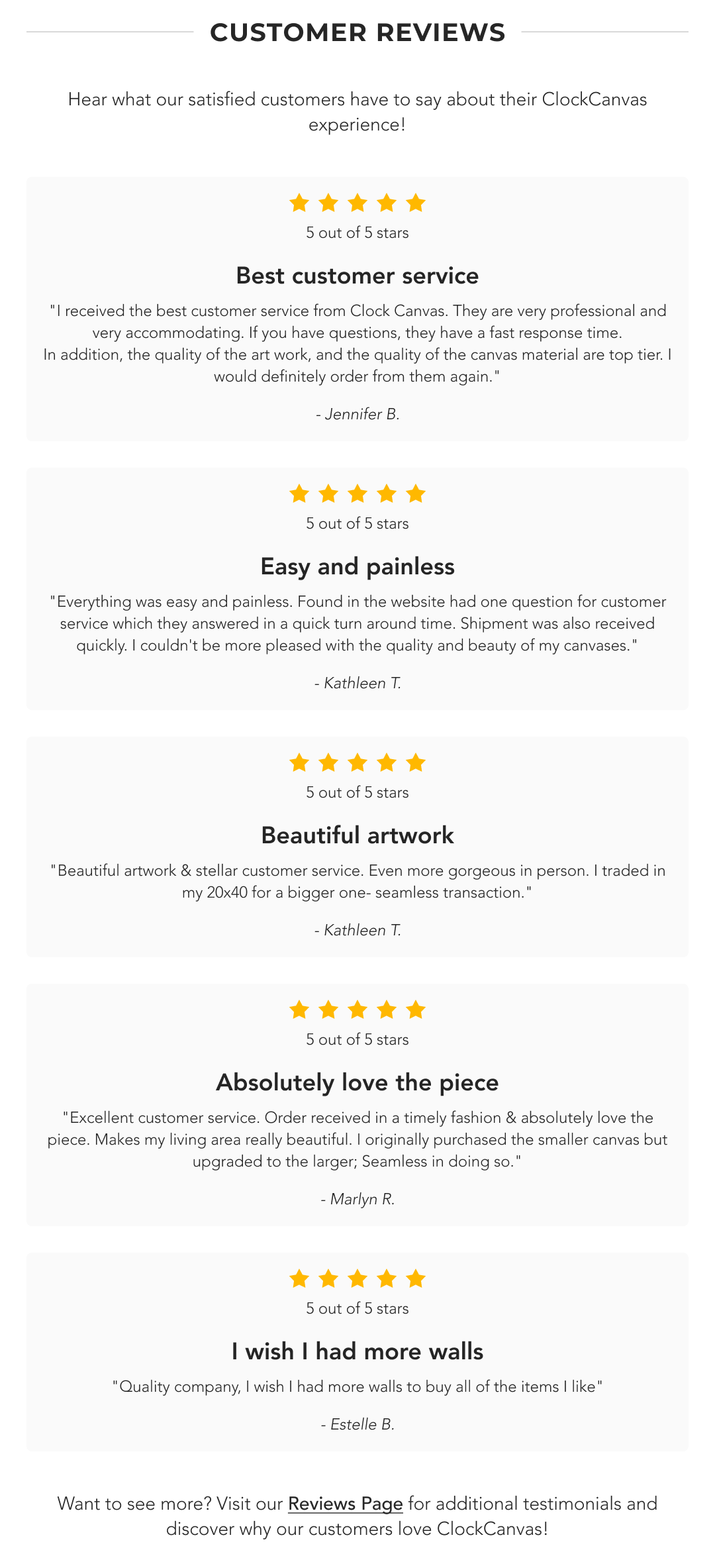 Customer Reviews