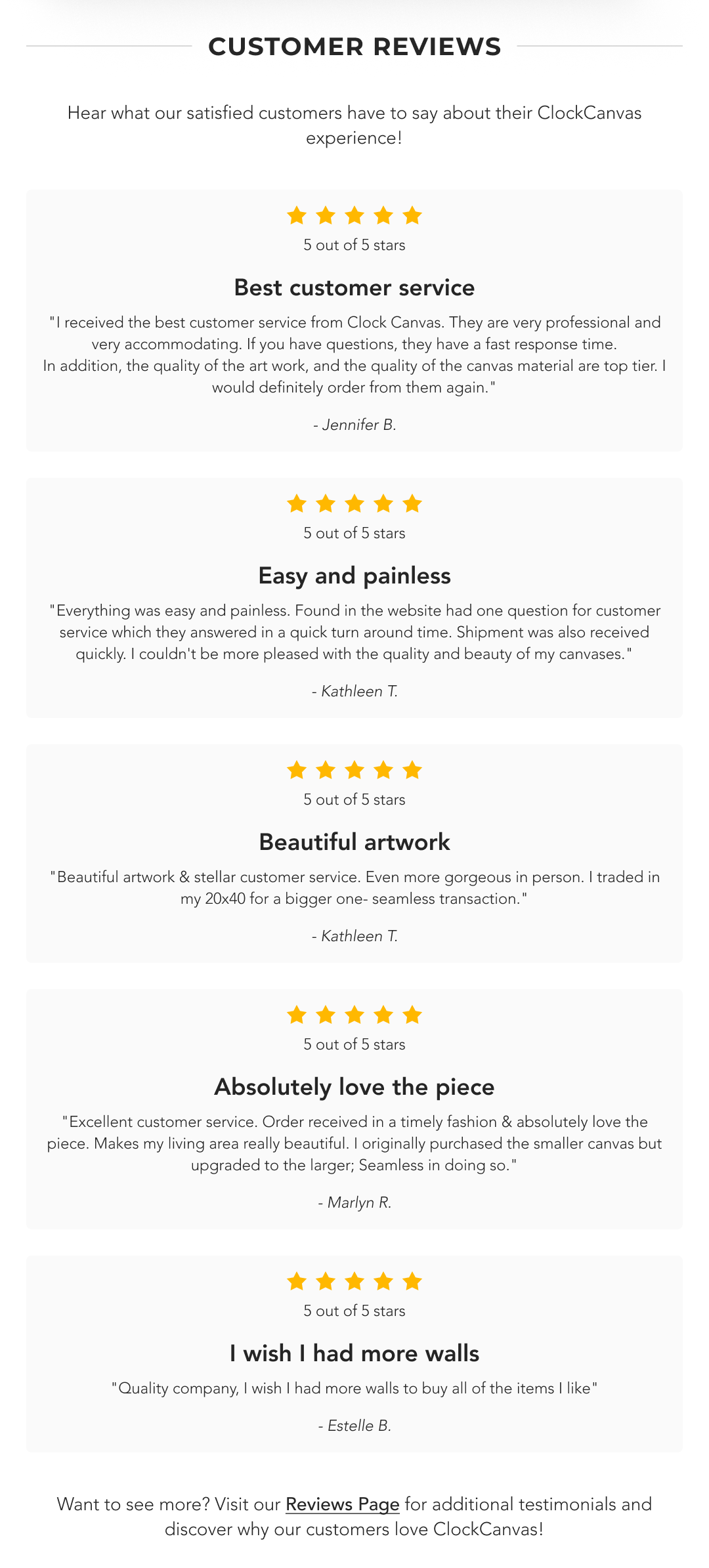 Customer Reviews